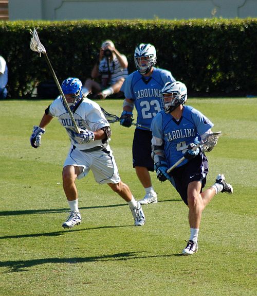 Men's field lacrosse game between North Carolina and Duke