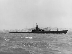 V zátoce se objevila černobílá fotografie ponorky