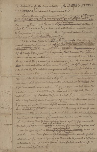 File:US Declaration of Independence draft 1.jpg