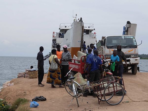 MV Nyehunge in the port of Nansio, Tanzania.