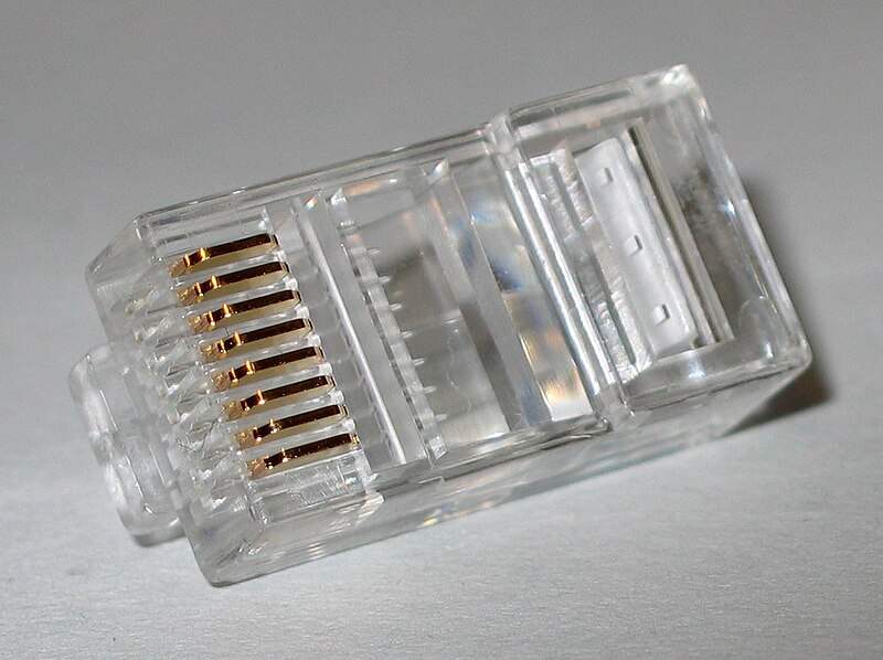 File:Uncrimped rj-45 connector close-up.jpg