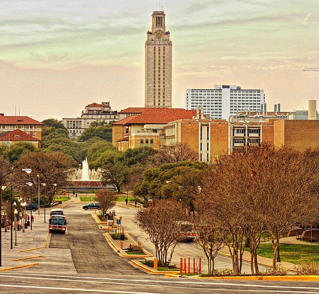 File:University of Texas at Austin - evening.jpg