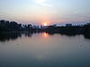 Parque do Ibirapuera during sunset