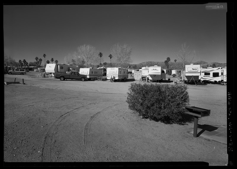 File:View of lower transient trailer park from northeast - Cottonwood Cove Developed Area, Cottonwood Cove Road, Cottonwood Cove, Clark County, NV HALS NV-1-35.tif