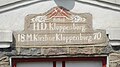 H.D. Kloppenborgs navnetræk over Villa Friheds dør