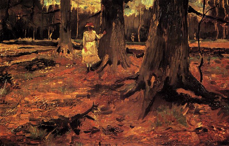 File:Vincent van Gogh - Girl in White in the Woods F8.jpg