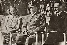 Gran (r.) with Vidkun Quisling at the annual Stiklestad rally, July 1944