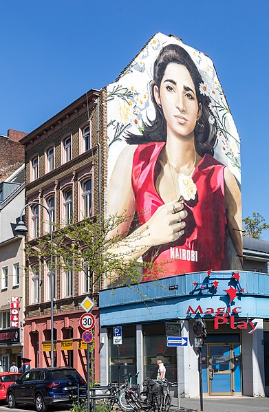 Nairobi mural in Ehrenfeld, Cologne, Germany.