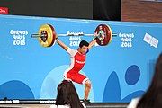 Deutsch: Gewichtheben bei den Olympischen Jugendspielen 2018; Tag 2, 10. Oktober 2018; Jungen 62 kg English: Weightlifting at the 2018 Summer Youth Olympics at 8 October 2018 – Boys' 62 kg