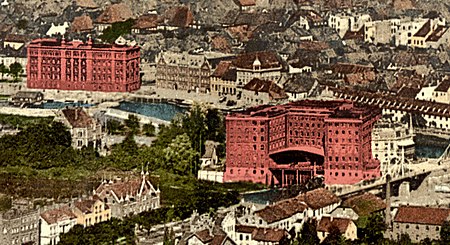 Wesermühlen um 1900 coloriert