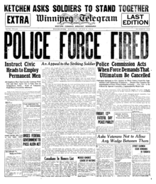 Winnipeg Telegram Front Cover June 9, 1919 Winnipeg Telegram Front Cover June 9 1919.png