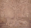 Bagian bawah sebuah relief batu di Gereja Katedral Worms, akhir abad ke-15, sebelumnya berada di reruntuhan sebuah biara.