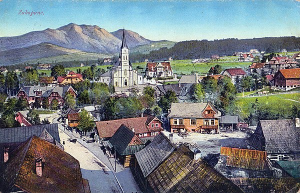 A postcard of Zakopane from 1916