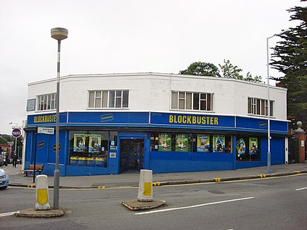 A former Blockbuster store
