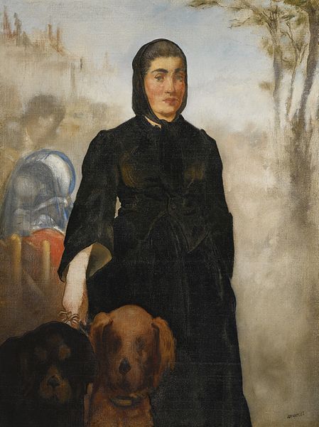 File:Édouard Manet - Femme aux chiens.jpg