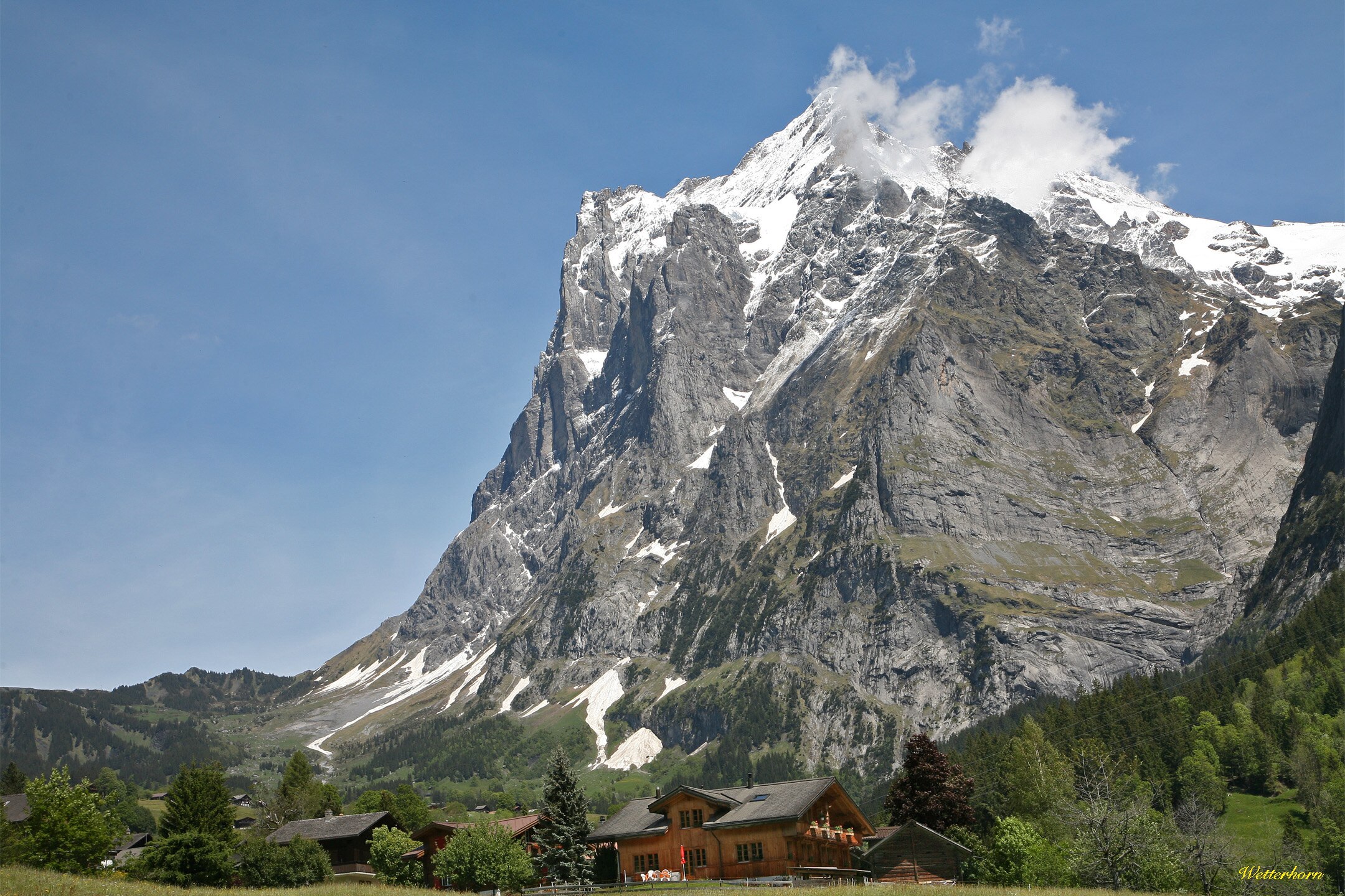 Бернские альпы. Веттерхорн. Wetterhorn. Alpen.