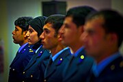 Five Afghan graduates of undergraduate pilot training in May 2013