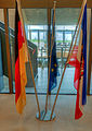 Deutsch: Flaggen beim Plenarsaal im Landeshaus Schleswig-Holstein Kiel.