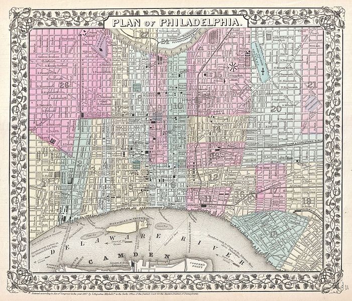 File:1867 Mitchell Map of Philadelphia, Pennsylvania - Geographicus - Philadelphia-mitchell-1867.jpg