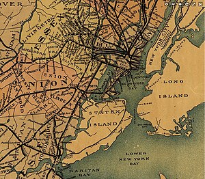 Carte de 1887 des chemins de fer du NJ (extrait de Newark).jpg