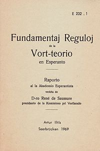 Fundamentaj Reguloj de la Vort-teorio en Esperanto
