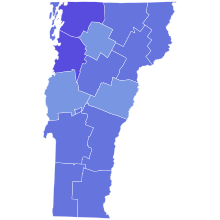 1964 Vermont gubernatorial election results map by county.svg