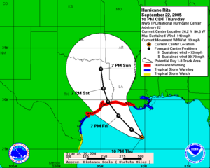 2005-09-22-10PM CDT Hurricane Rita 3 day path.png