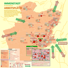 Verteilung der Arbeitsplätze in der Stadt Immenstadt