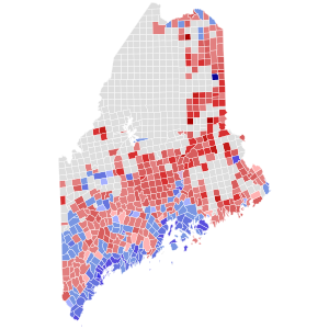 2022 Maine gubernatorial election results map by municipality.svg