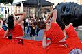 * Nomination Cracow Dance Theatre in the show "Estra & Andro" at 29. ULICA – The International Festival of Street Theatres in Kraków --Jakubhal 20:19, 20 February 2017 (UTC) * Decline Bad crop/cut and I can't see any way of saving the photo, sorry. --W.carter 21:34, 21 February 2017 (UTC)