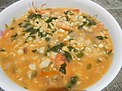 3182 Суп из кукурузы и малунггай с креветками Suam na Mais 02.jpg