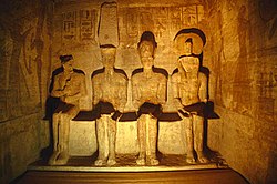 Sanktuar im Großen Tempel Ramses’ II. in Abu Simbel