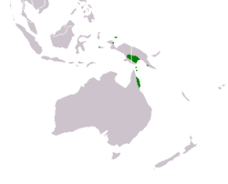 Distribución de Acacia mangium