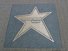 Hollands Stern auf dem Walk of Fame in Łódź