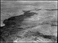 Air views of Palestine. Flying south over the Jordan Rift. Jordan. Looking upstream from the south. Distant view of the Jabbok coming into the Jordan from the east LOC matpc.15838.jpg