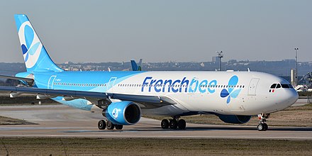 The same aircraft pictured above, following the airline's 2018 rebranding as French Bee. This aircraft was transferred to sister airline Air Caraïbes in 2019.