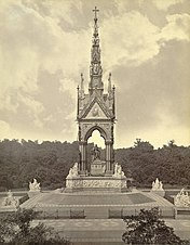 The Albert Memorial in den frühen 1870ern