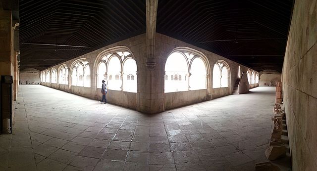 Claustre of Silence in Alcobaça Monastery, an early pilgrim hostel. Conversations were expressly forbidden.