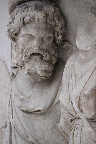 Nereus in a frieze of the Pergamon Altar (Berlin).