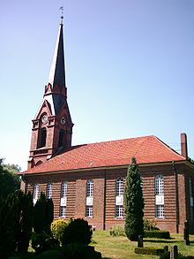 Die noch verbliebene St.-Gertrud-Kirche