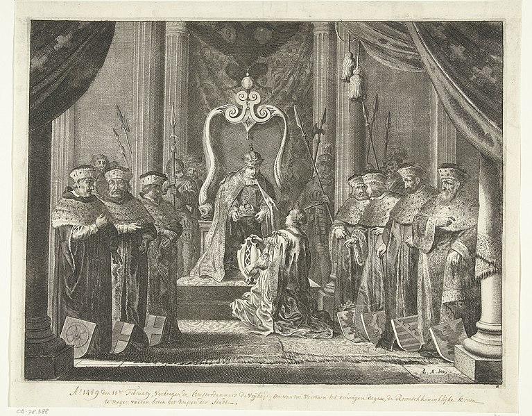 File:Amsterdam ontvangt de keizerskroon van keizer Maximiliaan, RP-P-OB-78.388.jpg