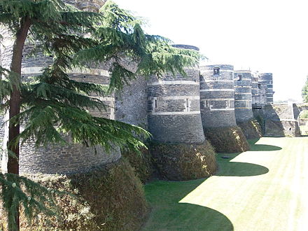 The castle is famous for its black color