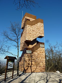 Antal Dévényi observation tower, Nagy-Kopasz Hill.JPG