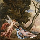 Aмур и Психея. Между 1639 и 1640. Холст, масло. Королевская коллекция, Хэмптон-корт