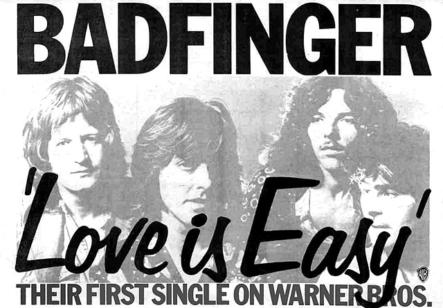 Warner Bros. Records' trade advertisement for the "Love Is Easy" single