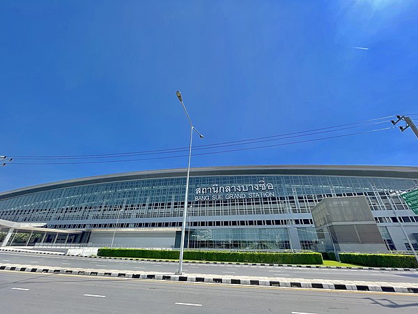 Sign showing the name "Bang Sue Grand Station"