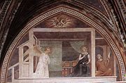 Благовещение, фреска в Коледжата ди Санта Мария Асунта