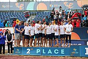 Deutsch: Beachhandball Europameisterschaften 2019 (Beach handball Euro); Tag 6: 7. Juli 2019 – Siegerehrungen English: Beach handball Euro; Day 6: 7 July 2019 – Medal ceremony