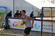 Deutsch: Beachhandball Europameisterschaften 2019 (Beach handball Euro); Tag 4: 5. Juli 2019 – Männer, Viertelfinale, Ungarn-Deutschland 2:1 (23:16, 11:23, 9:6) English: Beach handball Euro; Day 4: 5 July 2019 – Quarter Final Men – Hungary-Germany 2:1 (23:16, 11:23, 9:6)