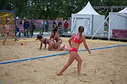 Deutsch: Beachhandball bei den Olympischen Jugendspielen 2018; Tag 5, 10. November 2018; Mädchen, Platzierungsrunde - Amerikanisch-Samoa-Türkei 0:2 English: Beach handball at the 2018 Summer Youth Olympics at 11 October 2018 – Girls Consolation Round – American Samoa-Turkey 0:2